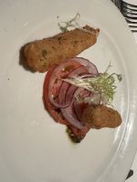 Abendessen im Taste - gebratener Mozzarella