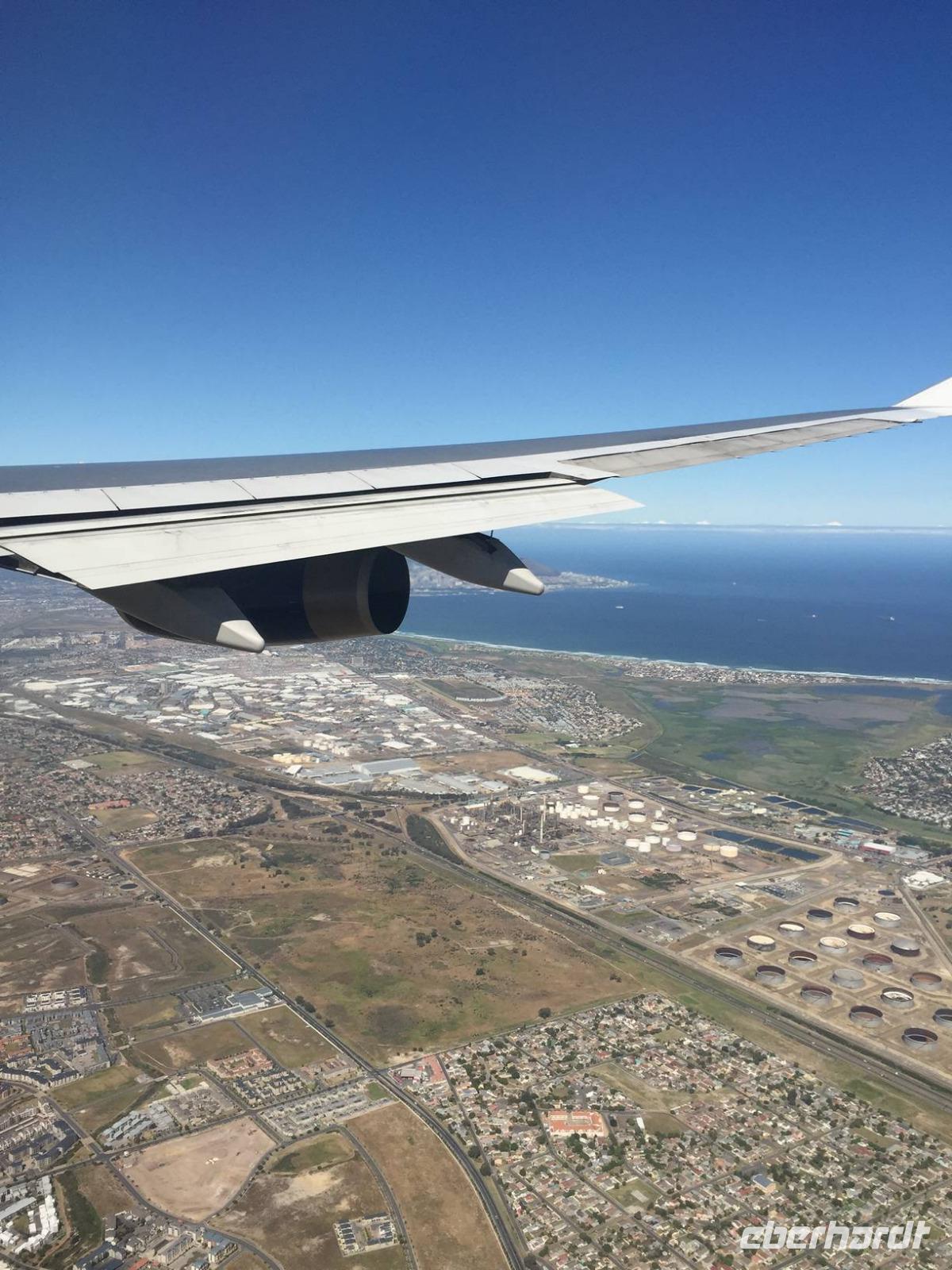 ... wo wir am nächsten Morgen landen