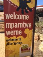 Wir fliegen mit Zwischenstopp in Alice Springs nach Syndney