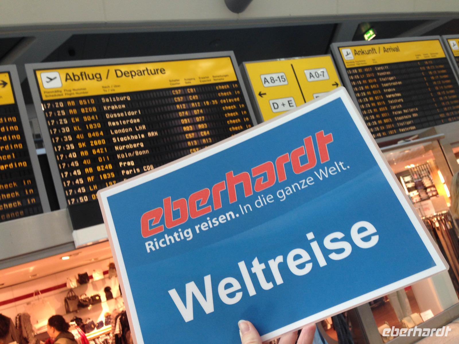 Start der Weltreise...