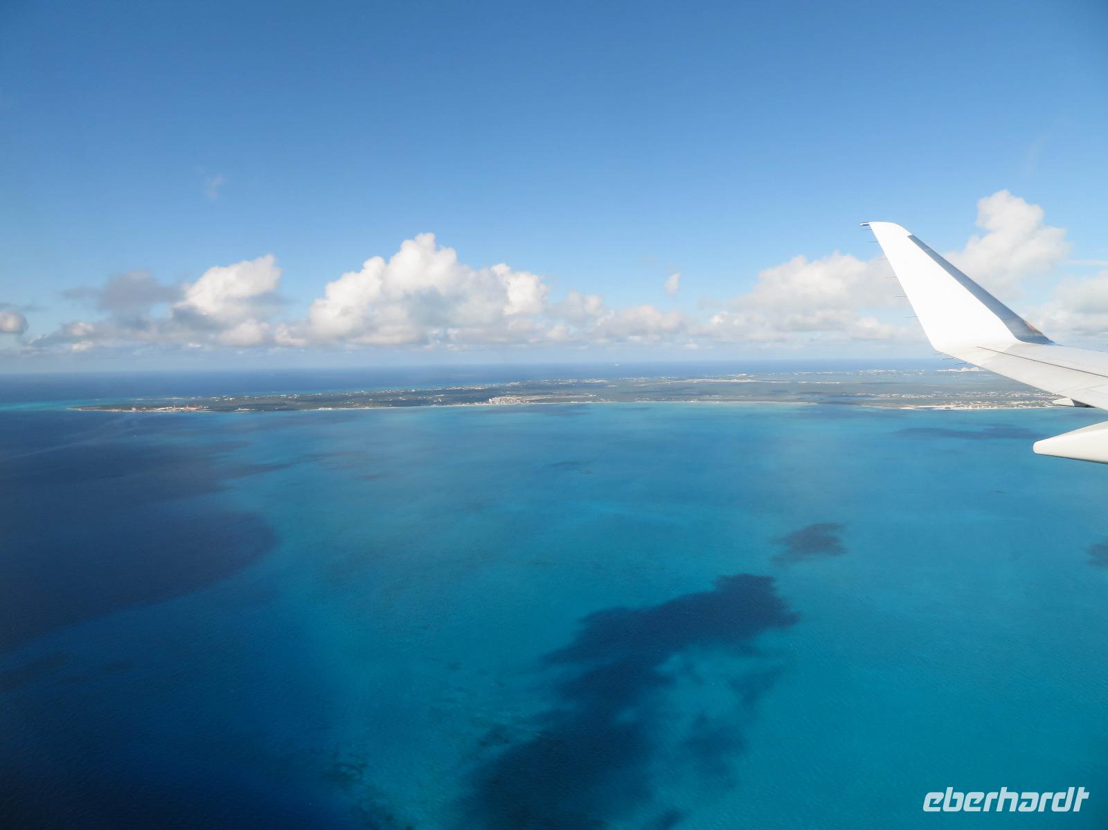 Anflug Bahamas