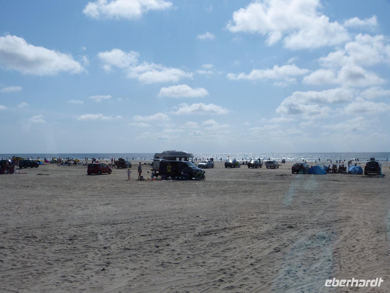 Eine Sandbank in Dänemark