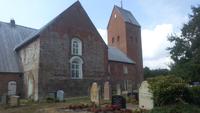 Föhr, Inselrundfahrt, Friedhof und Kirche St. Laurenzius bei Süderende