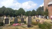 Föhr, Inselrundfahrt, Friedhof und Kirche St. Laurenzius bei Süderende