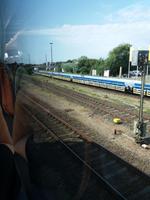 Blick vom Autozug
