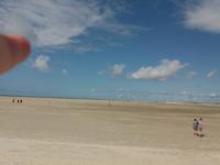 die Weite des Strandes