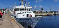 Ankunft im Hafen von Helgoland