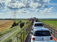Rundreise Nordfriesland - Rückfahrt von Sylt über den Hindenburgdamm