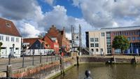 erster Spaziergang in Husum- der Binnenhafen