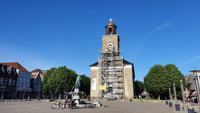 Abendspaziergang in Husum Marienkirche und Tine-Brunnen 