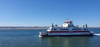 Rückfahrt aufs Festland bei Ebbe
