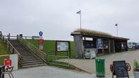 am Deich auf Nordstrand- gleich gehts ins Watt