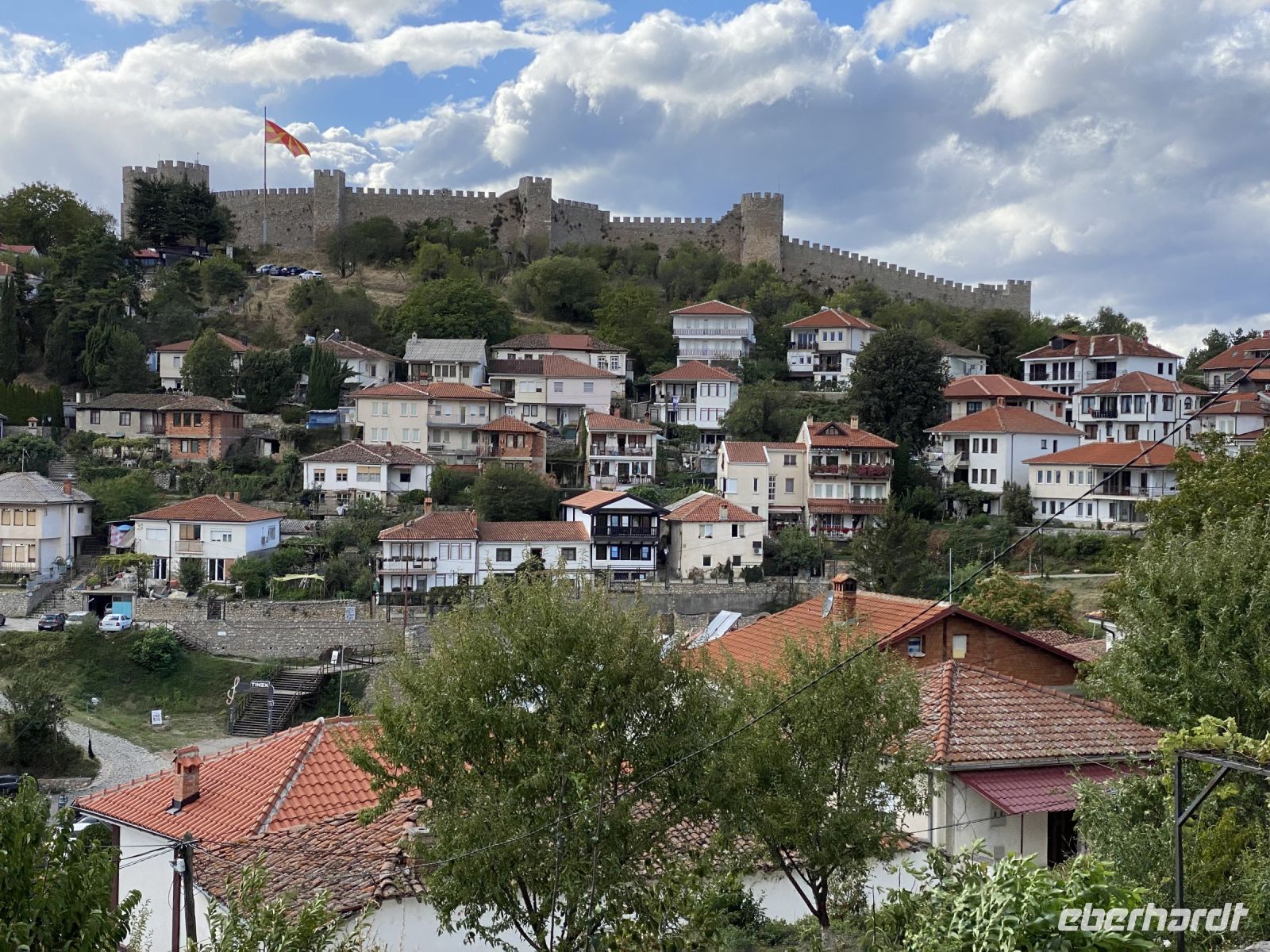 Blick auf Ohrid mit der Festung