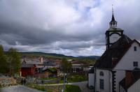 037 Roros, Stadtkirche und Schmelzhütte