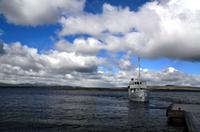 074 Femundsmarka Nationalpark, das Schiff Femund II am Anleger Revlingen