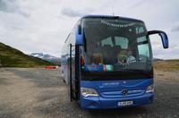 138 Dovrefjell, unser Reisebus mit Snohetta