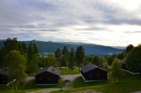 139 Dombas, abendlicher Blick vom Hotel Trolltun auf Dombas