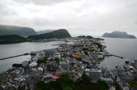 198 Alesund, Hafen vom Aksla