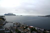 199 Alesund, Hafen vom Aksla