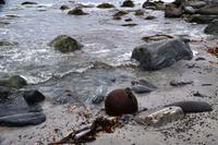 208 Insel Godoya, Weststrand mit entschärfter Seemine