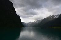 259 Blick über den Oldevatnet zum Jostedalsbreen