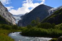 316 Briksdalsbreen, Wanderung zur Gletscherzunge