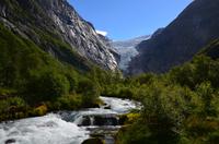 293 Briksdalsbreen, Wanderung zur Gletscherzunge