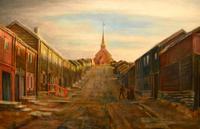 047 Roros, alte Stadtansicht