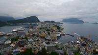 193 Alesund, Aussicht vom Aksla mit Insel Godoya