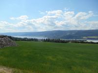 Blick auf Lillehammer und den Mjøsa-See