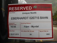 Fahrt mit der Flåmbahn von Flåm nach Myrdal