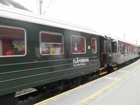 Fahrt mit der Flåmbahn von Flåm nach Myrdal (Bahnhof in Myrdal)