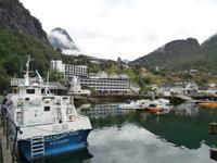 Blick zum Hotell Geiranger