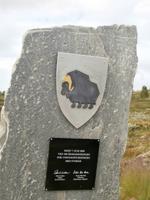 Stele Moschusochsen im Dovrefjell