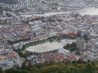 Blick vom Floyen auf  Bergen