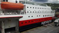 Hurtigruten-Ausschiffung in Bergen