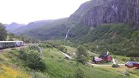 Fahrt mit der Flåm-Bahn von Flåm nach Myrdal