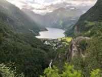 Blick auf Geiranger