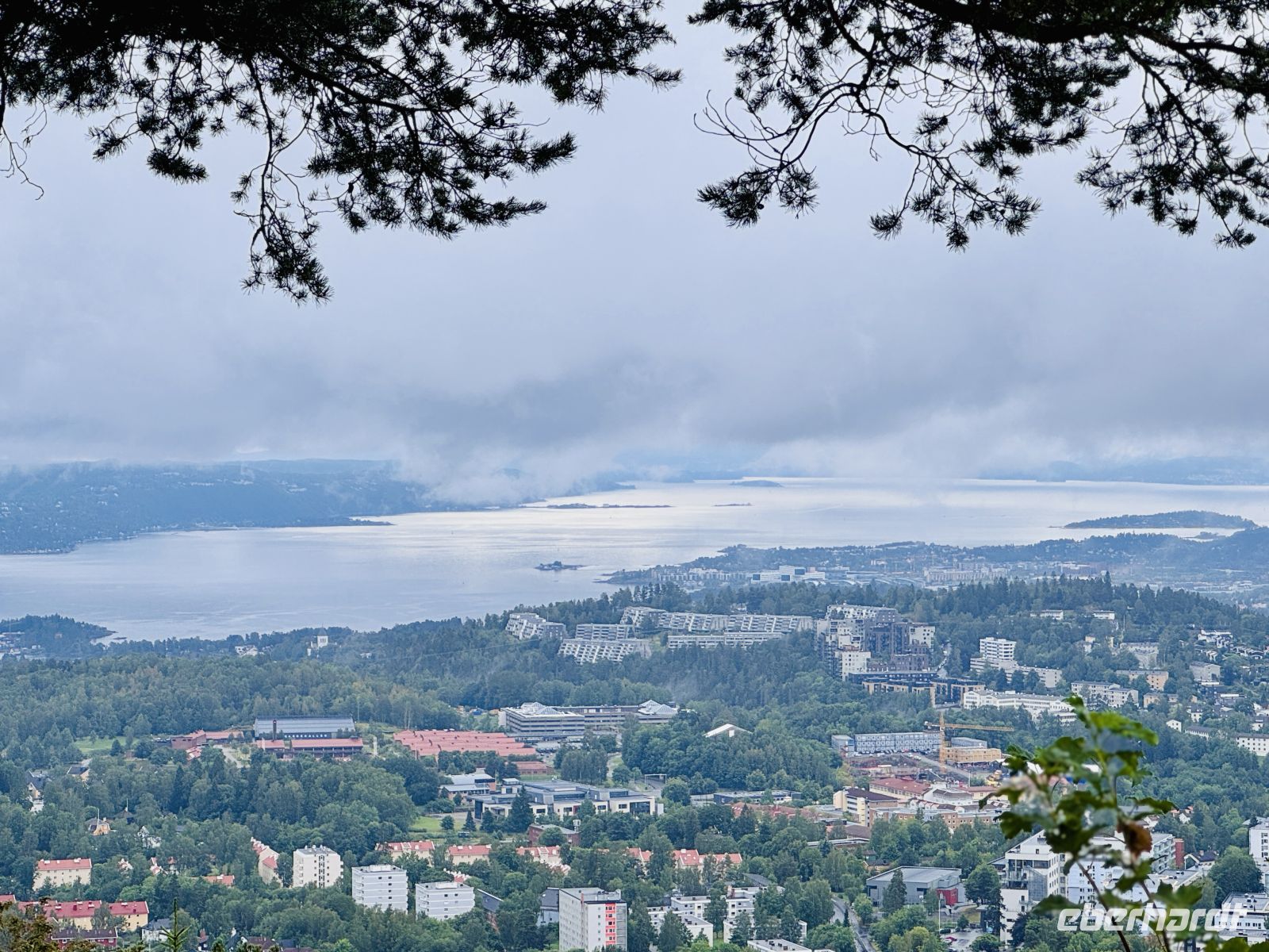 Tag 9 - Blick über Oslo vom Hotel aus 