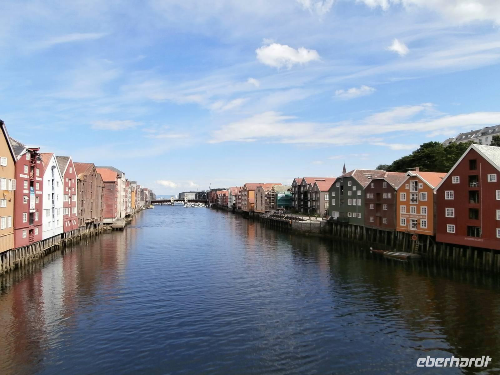 Speicherhäuser am Nidelv in Trondheim