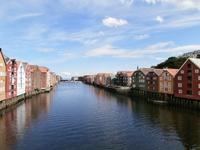 Speicherhäuser am Nidelv in Trondheim