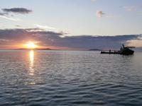 Sonnenuntergang auf See