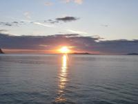 Sonnenuntergang auf See