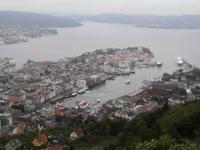 Blick auf Bergen