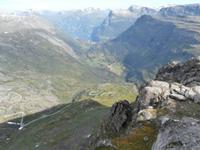 Blick vom Dalsnibba zum Geirangerfjord