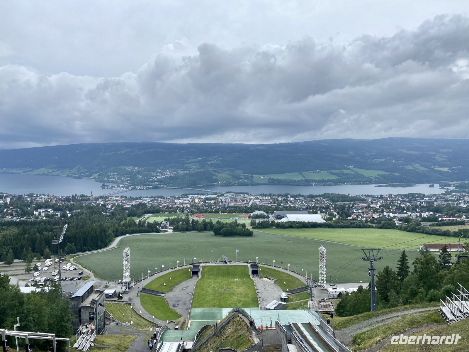 Tag 3 - Blick von den Schanzen in Lillehammer 
