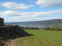 Blick auf Lillehammer und den Mjøsa-See