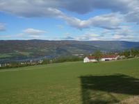 Blick auf Lillehammer und den Mjøsa-See bzw. ins Gudbransdal