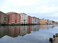 Trondheim Speicherhäuser am Nidelv