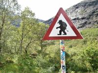 Warnung vorm Troll-Trollstige